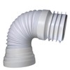 Hulthor Flexible Pan Connector 240-500mm, Universal Toilet Pan Connector for