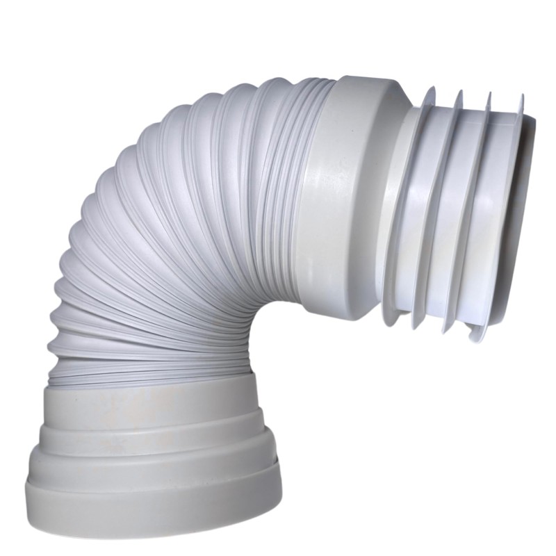 Hulthor Flexible Pan Connector 240-500mm, Universal Toilet Pan Connector for