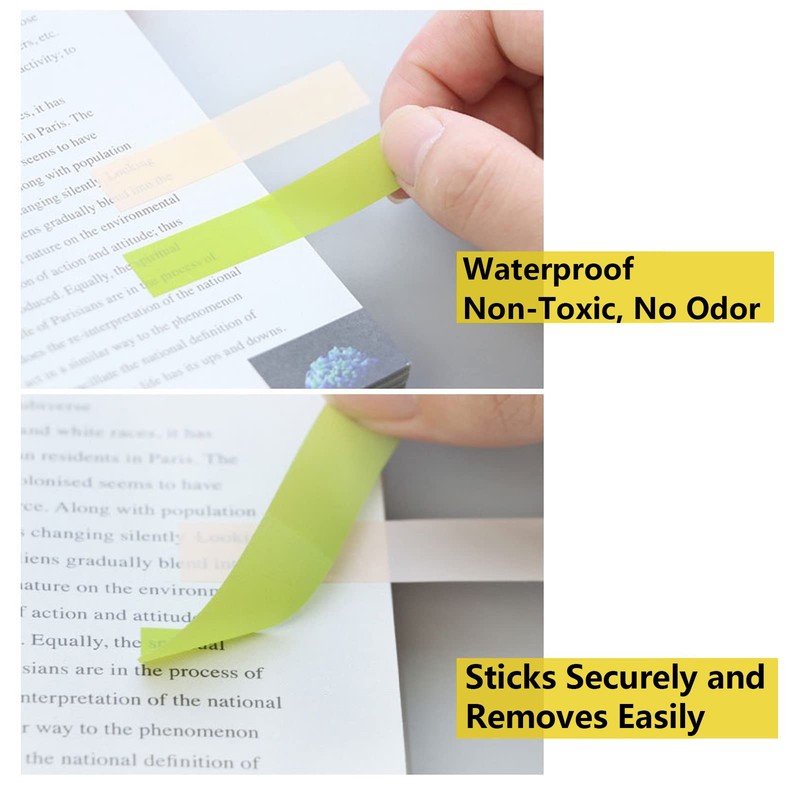 ELII 3600pcs Books Tabs for Annotating Page Markers Morandi Sticky