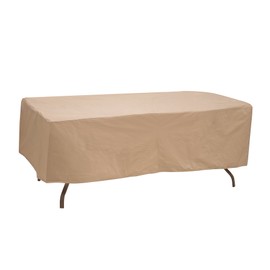 Protective Covers 1155-TN Oval/Rectangle Table Cover, Weatherproof, 48in x 84in, Tan