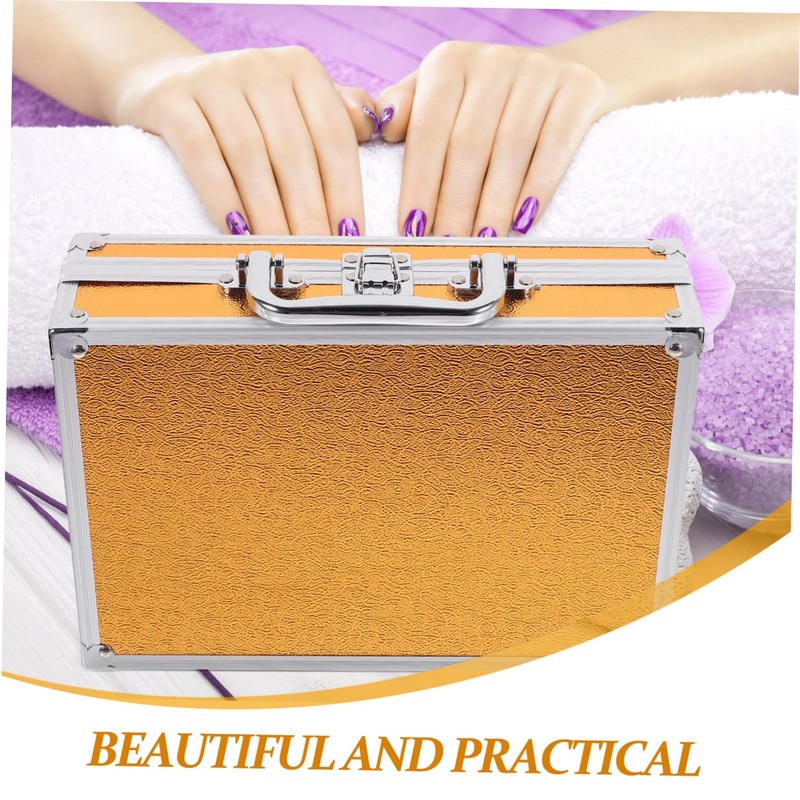 Operitacx Ear Kit Container Handheld Manicure Tools Storage Box Stylish