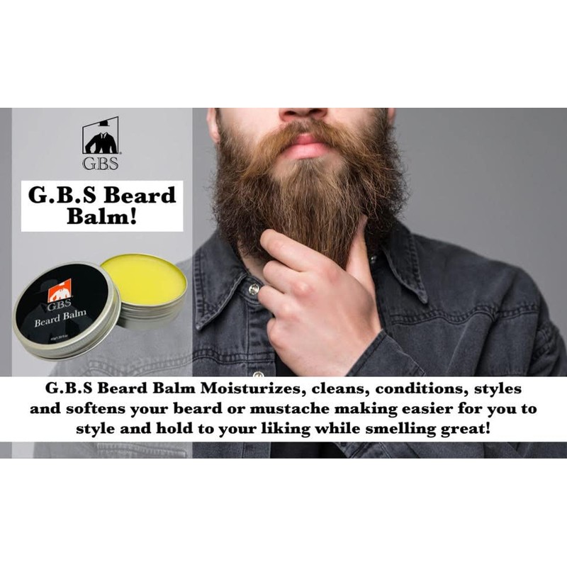 G.B.S Beard Balm with Citrus Scent - Styles, Strengthens &