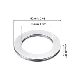QUARKZMAN 2pcs AXK3552 2AS Axial Needle Roller Bearing with Washers 1.38" ID 1.97" OD 0.16" Thickness Lawnmower Truck Power Steering Chrome Steel