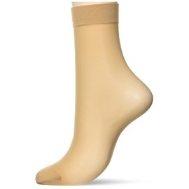 Atsugi FS3531 FS3531 Women's Stockings, Natural Skin Feeling, Ankle Length, 3 Pair Set, nude beige