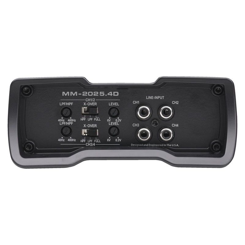 Autotek MM-2025.4D Mean Machine 2000 Watt Amplifier, Compact Bridgeable, 4