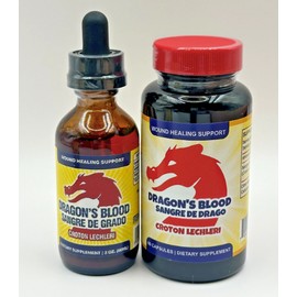 2 Dragon's Blood Scar Healing Reduce Inflammation Pills Croton Lechleri Drops