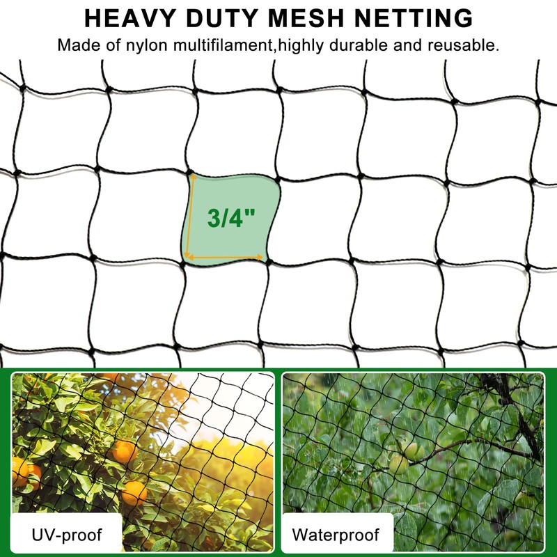 BSTPCOO Bird Net 25'x50' Bird Netting for Chicken Coop Roof,