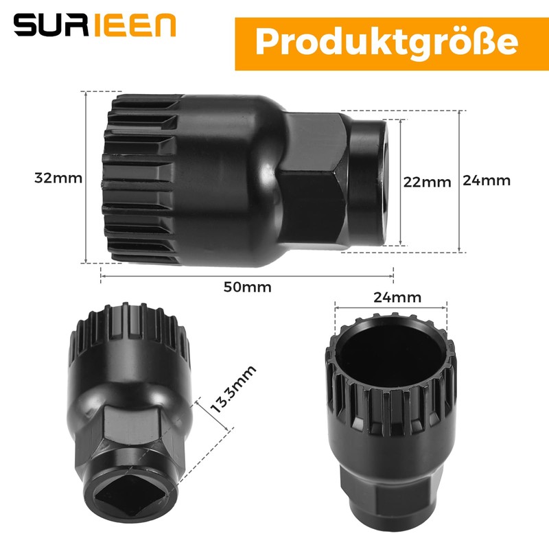 SURIEEN 20-Tooth Bicycle Bottom Bracket Wrench, Bicycle Bottom Bracket Remover