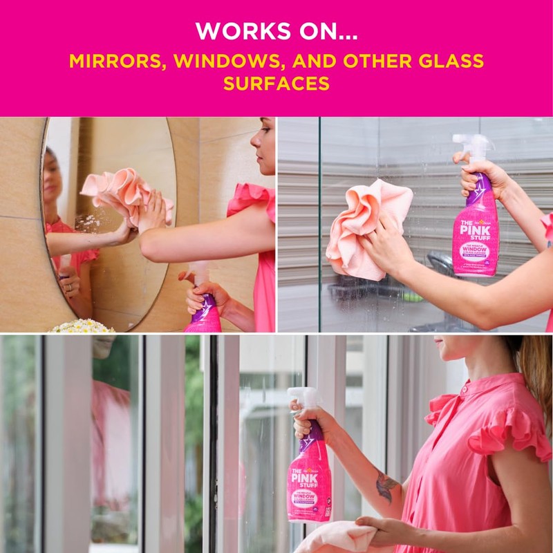 The Pink Stuff Stardrops Miracle Window and Glass Cleaner with