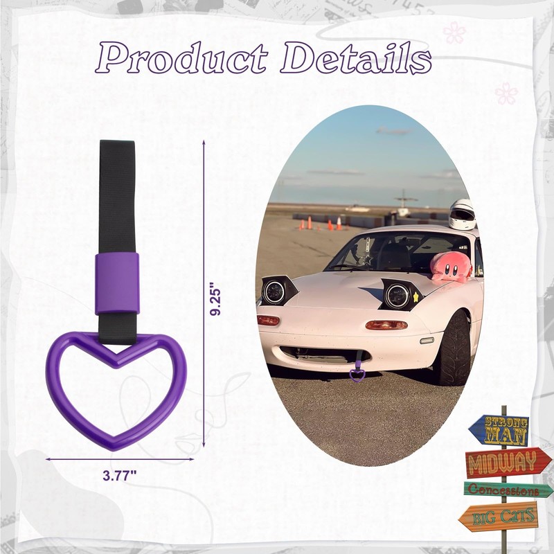 Xotic Tech 2 Pieces JDM Heart Shaped Tsurikawa Subway Train