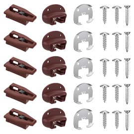 Upgrade Rite-Trak II Replacement 5 Set Drawer Guide Kit, Enhanced Commercial Slide Style Drawers Compatible with Rite-Trak II Model #168 with Metal Back Plate and Drawer Stop with Roller