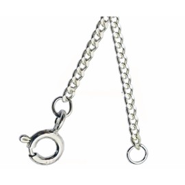ANTOMUS ®BRITISH MADE SOLID (1.75mm Gauge) REAL SOLID STERLING SILVER 925 Chain for Heavier Weight PENDANTSt 22 inch