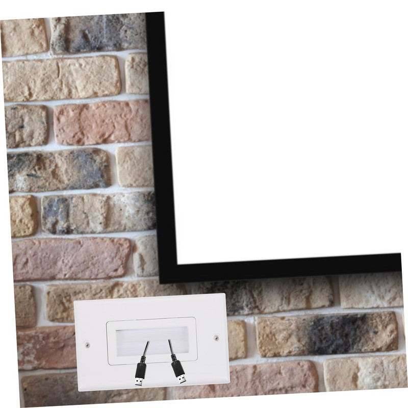 DOITOOL Threading Panel Wall Plate Cable Pass Through Brush Wall