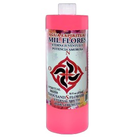 3 BOTTLES THOUSAND FLOWERS WATER- MIL FLORES AGUA ESPIRITUAL 16OZ-WICCA-MAGICK-PAGAN