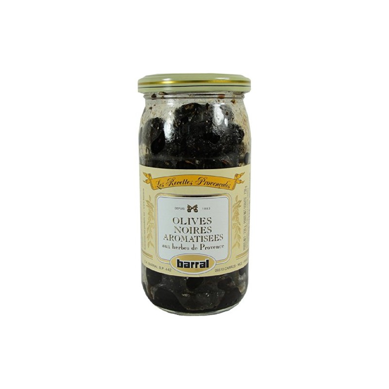 Barral Black Cured Olives with Provencal Herbs 200 g