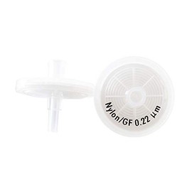 Syringe Filter Nylon Membrane with 0.7μm Glass Fiber (GF) Pre-Filter Diameter 25mm Pore Size 0.22μm by Allpure Biotechnology Refer to GD/X 6870-2502 [Pack of 100] (GF+ Nylon, GF+ Nylon-25mm-0.22μm)