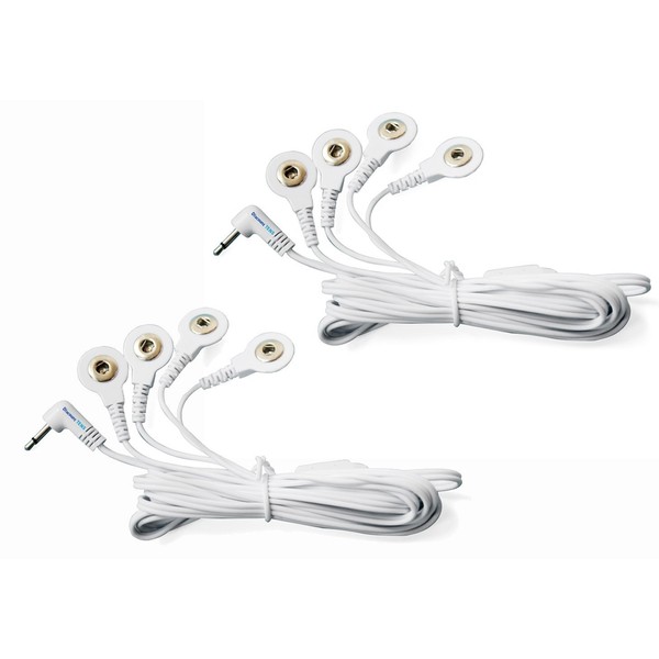 Tens Lead Wires - Port Doubler - Two 2.5mm Snap Connectors - Discount Tens Brand by Discount TENS