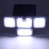 Solar Outdoor Street Light 4 Rotating Head Flexible Foldable IP64