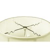 13x19x11 Egg Shell Floor Shantung Lampshade with Brass Spider Fitter