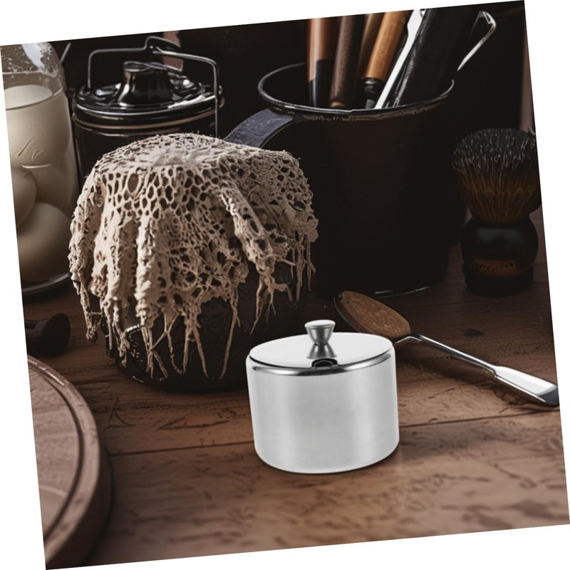 BIUDECO Stainless Steel Sugar Bowl with Lid Spoon Condiment Container