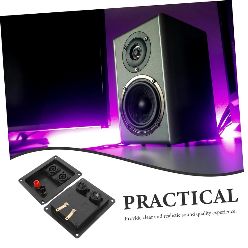 LALAFINA 2pcs Speaker Box Terminal Connector Kit Reliable Speaker Enclosure