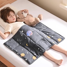 anfie Weighted Lap Pad 2 Pounds, Weighted Blanket (20"*30") Cooling Blanket for Sleeping,Weighted Throw Blanket for Travel Indoor Outdoor (Space Grey)