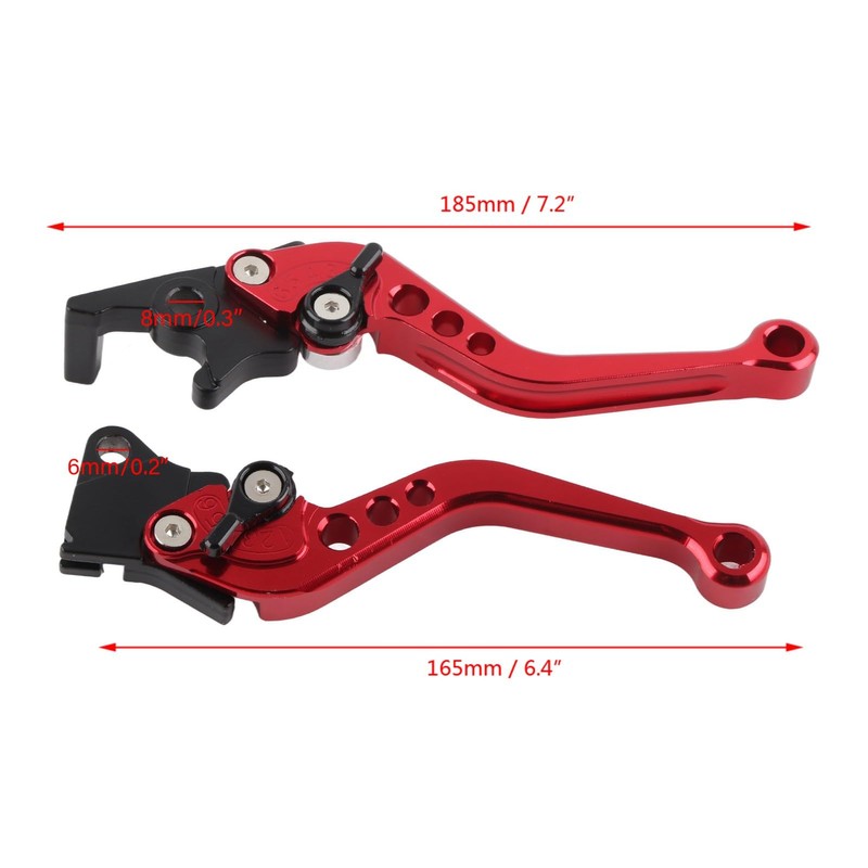 Clutch Brake Handle Levers, Keenso 1 Pair 7/8" Aluminum Alloy