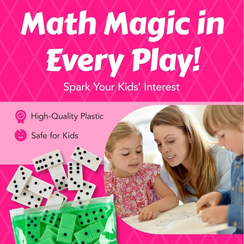 Playbees Domino Game Set Pack of 12 Each Bag includes