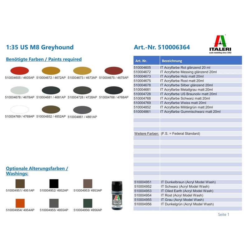 Italeri 6364S M8 Greyhound