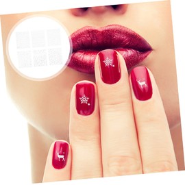 FOMIYES 3sets Unique Nail Art Stickers Set Christmas Manicure Decals Stick Nails for Home Use 6sheets*3