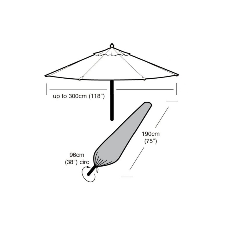 Garland Large Parasol Cover - Silver Grade (W1448)