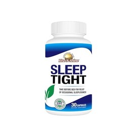 Sleep Tight Supplement with 5 HTP, Magnesium, GABA and L-Theanine - for Women and Men - 30-Day Supply (30 Capsules)