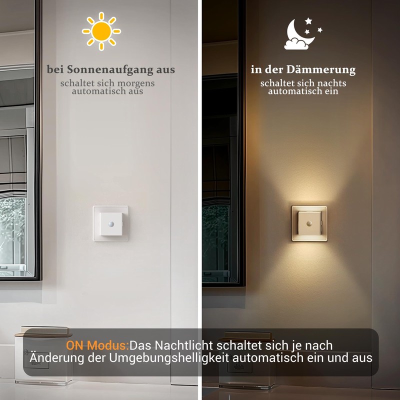 Emeritpro Night Light Socket with Motion Sensor and Twilight Sensor