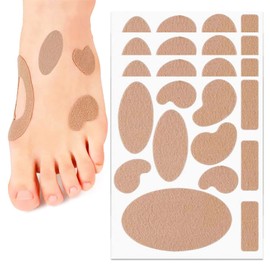 44 Pcs Moleskin Adhesive Pads,Flannel Adhesive Pads Avoid Skin Blister for Foot Hand(Complexion)