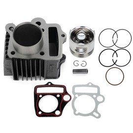 cciyu Top End Rebuild Kit Cylinder Piston Rings and Gasket Replacement fit 1970-1983 for Honda C70, 1969-1972 for Honda CL70,2004-2012 for Honda CRF70F,1970-1994 for Honda CT70 Cylinder Head