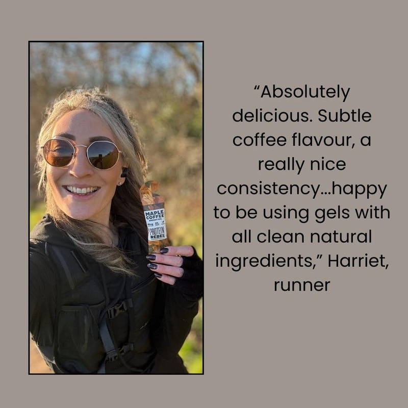 Maple Coffee Caffeine Energy Gels for Running, Cycling & Endurance
