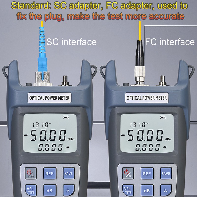 Optical Power Meter Fast Accurate Low Battery Consumption Optical Fiber