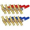 Horiznext pex valves 1/2 inch, brass full port pex shut