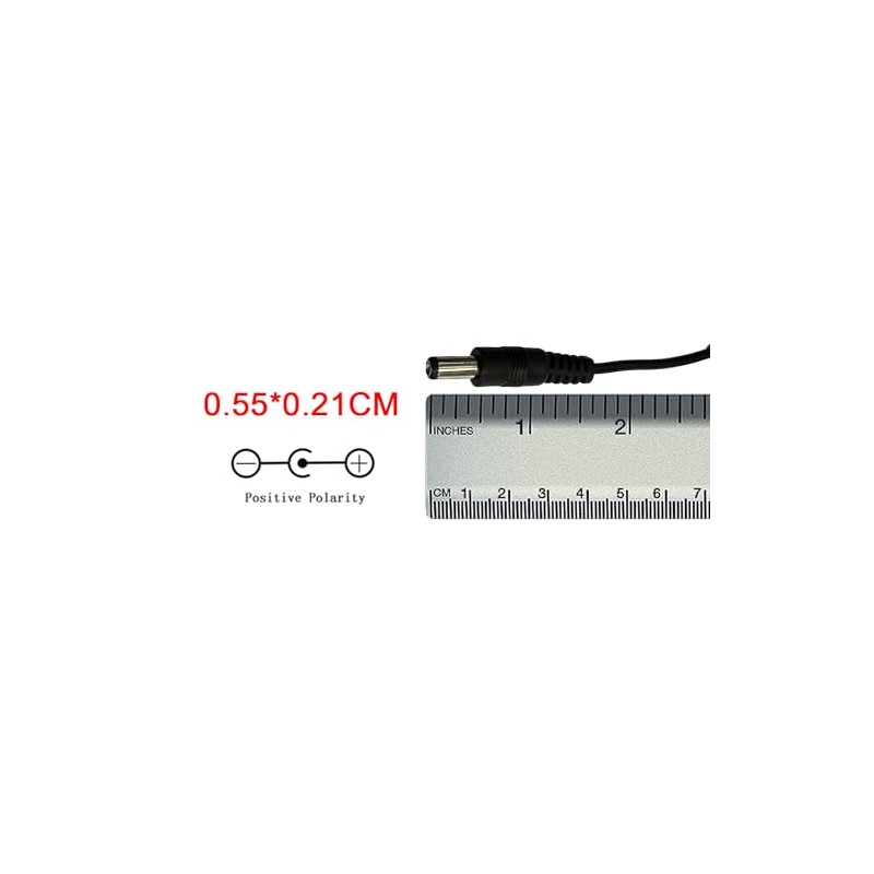 VitalKos 5.5mm Circular Socket Charger Battery Connection Line with 25A