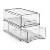 Sorbus Fridge Drawers - Clear Stackable Pull Out Refrigerator Organizer