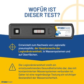 HydroHawk Legionella Swab Test for Water Outlets - Pack of 3 Single-Use Legionella Testing Kit for Legionella pneumophila SG1. Water Testing Kits for Pools, Hot Tubs, Shower Heads, Taps & Hoses