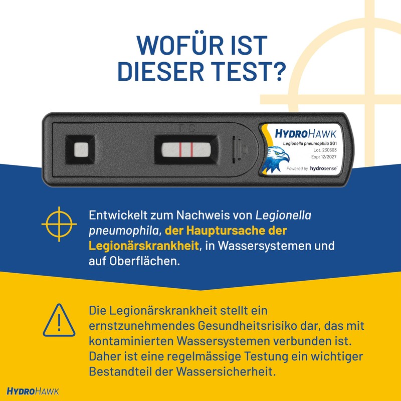 HydroHawk Legionella Swab Test for Water Outlets - Pack of