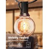 Yuusei Solar String Lights Outdoor 50 FT, Patio Lights for