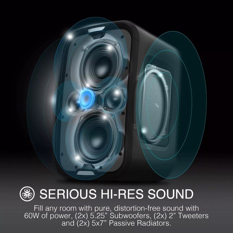 Brookstone IPX5 Waterproof Outdoor Speaker Bluetooth Speakers