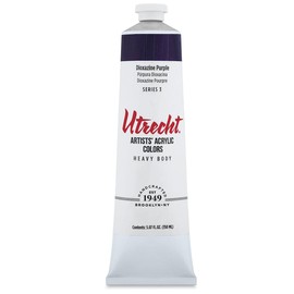 Utrecht Artists' Acrylic Paint - Dioxazine Purple, 5 oz tube