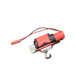 FELTECHELECTR Metal Winch Traction for Rc Crawler Crawler Winch Low Noise and Power Saving Features for Enhancing Model Vehicle Performance Red Black