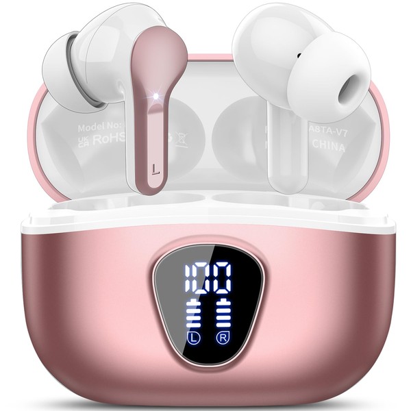Bluetooth Headphones, Wireless Bluetooth 5.4 In Ear, 4 ENC Noise