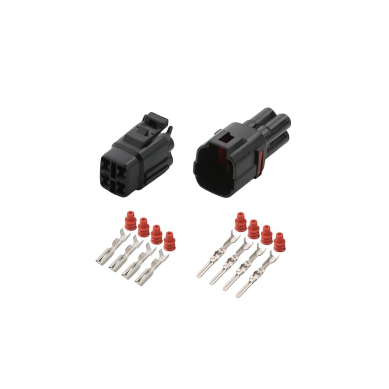 BLACK MALE & FEMALE PAIR 2, 3 & 4 PIN/WAY