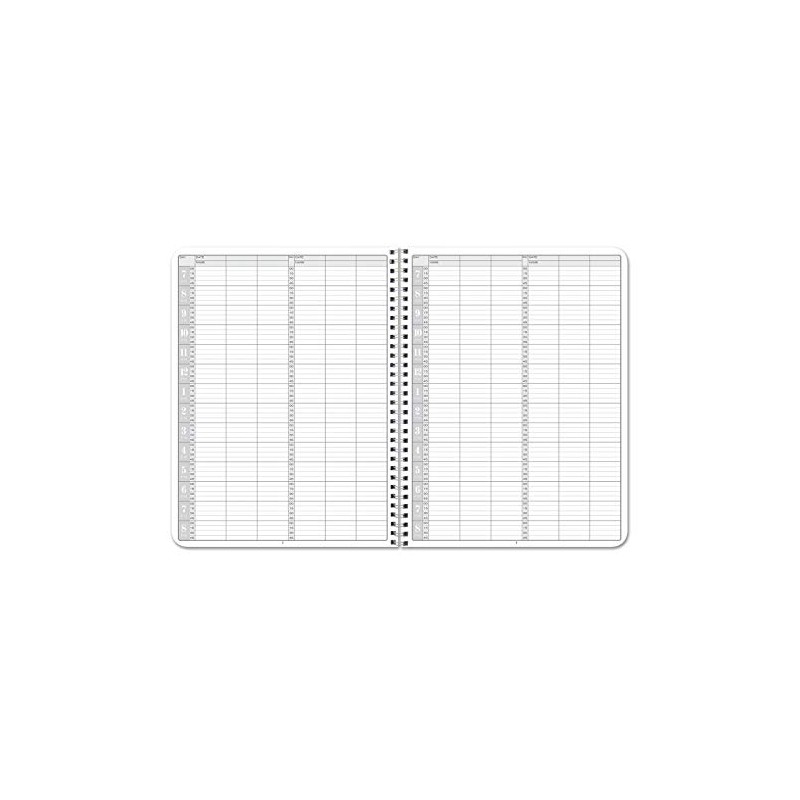 BookFactory 3 Column Appointment Book Appointments Tracking Logbook Notebook (Three