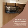 LeleCAT Grid Storage Baskets with Hooks, Over Cabinet Door Organizer,